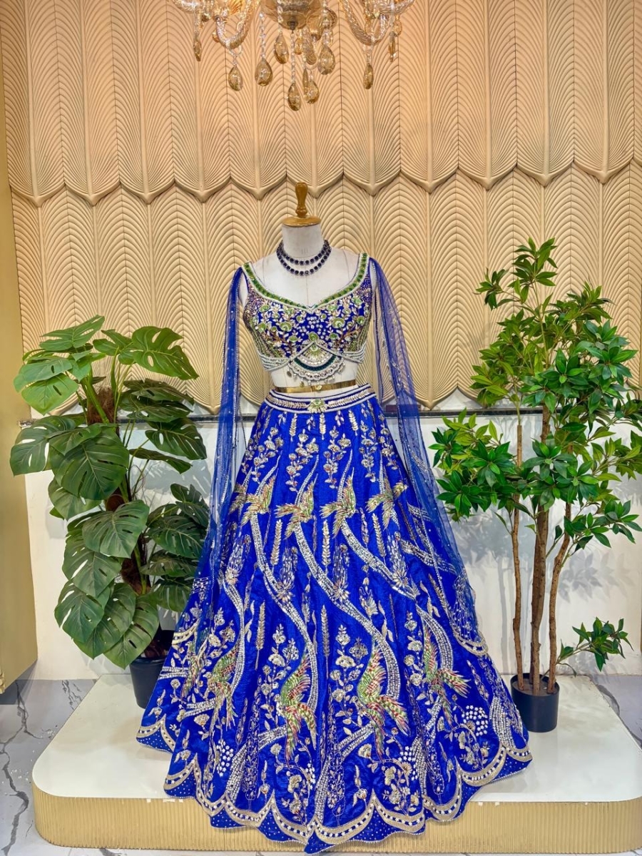 Blue Carnival Lehenga