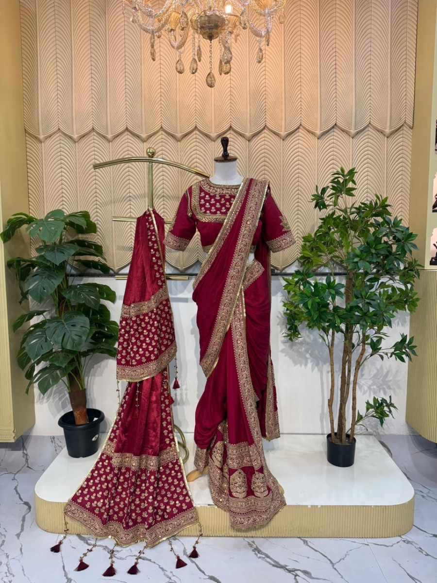 Maroon Handwork Nawari