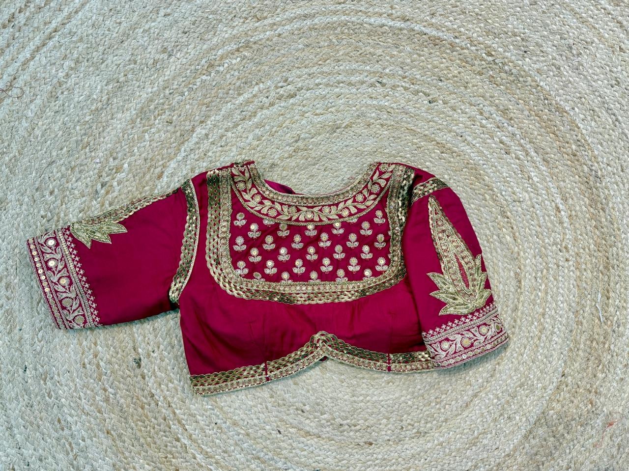 Maroon handwork Blouse