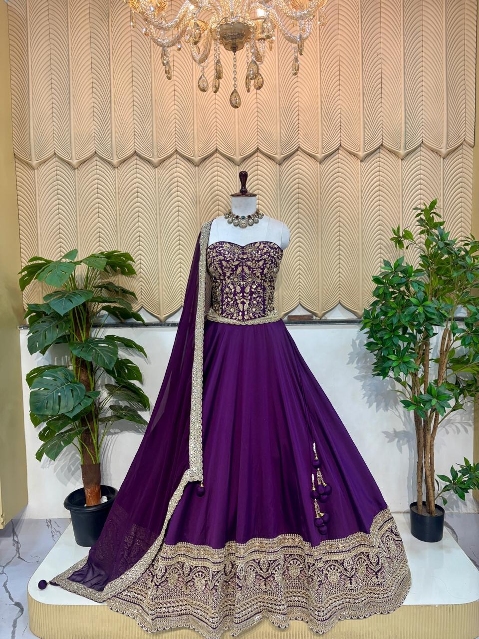 Purple lehenga