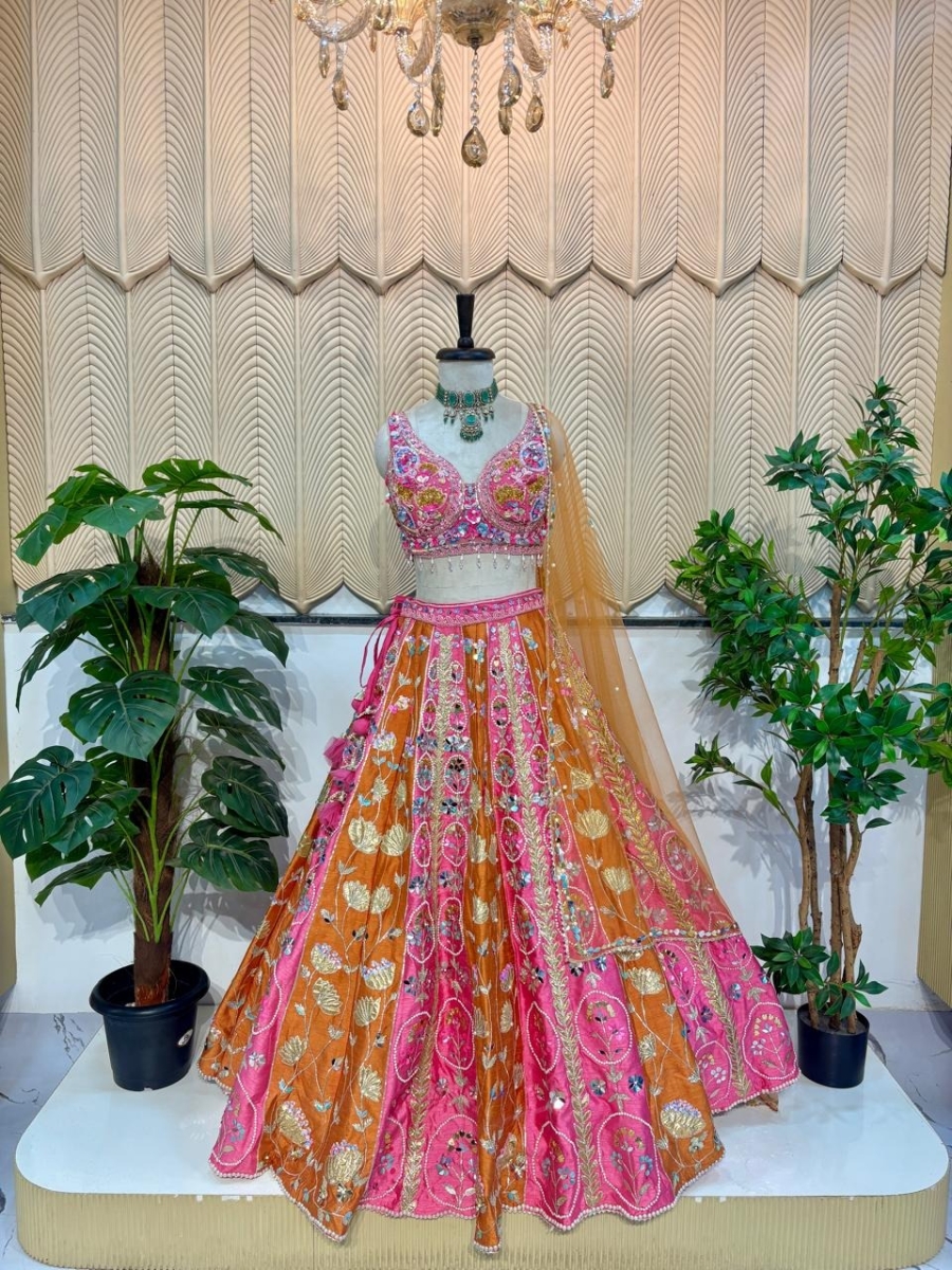 Multicolour Pdp Lehenga