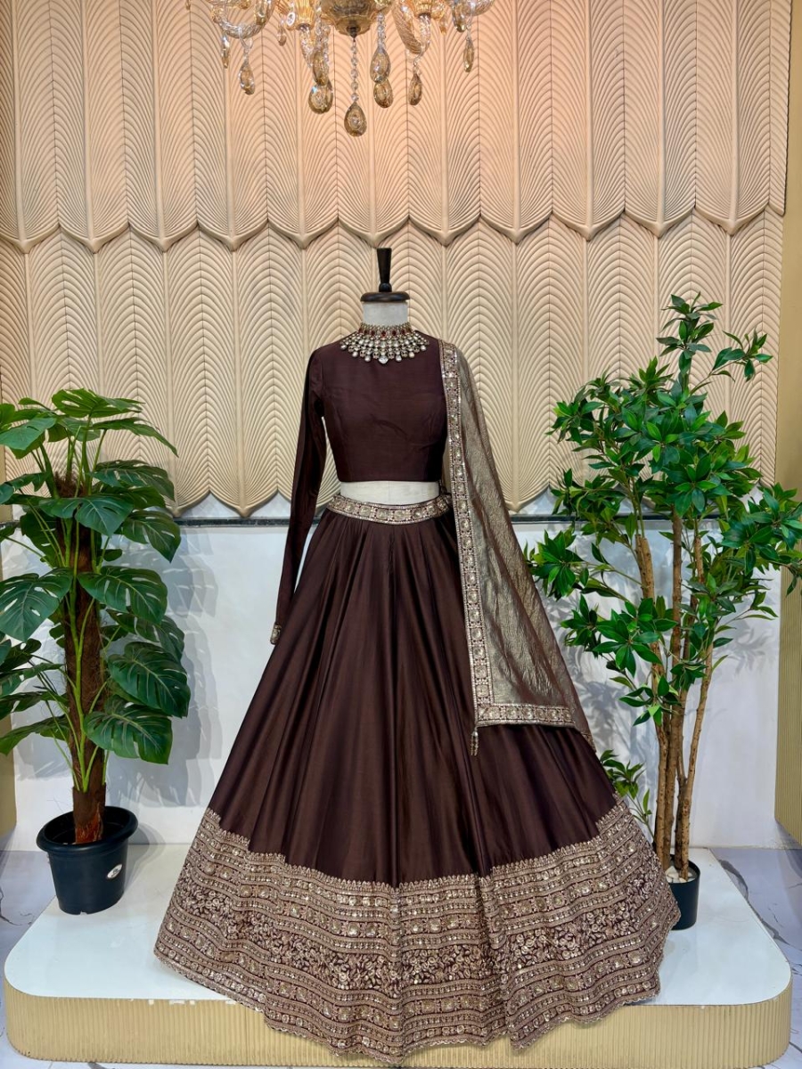 Brown Lehenga