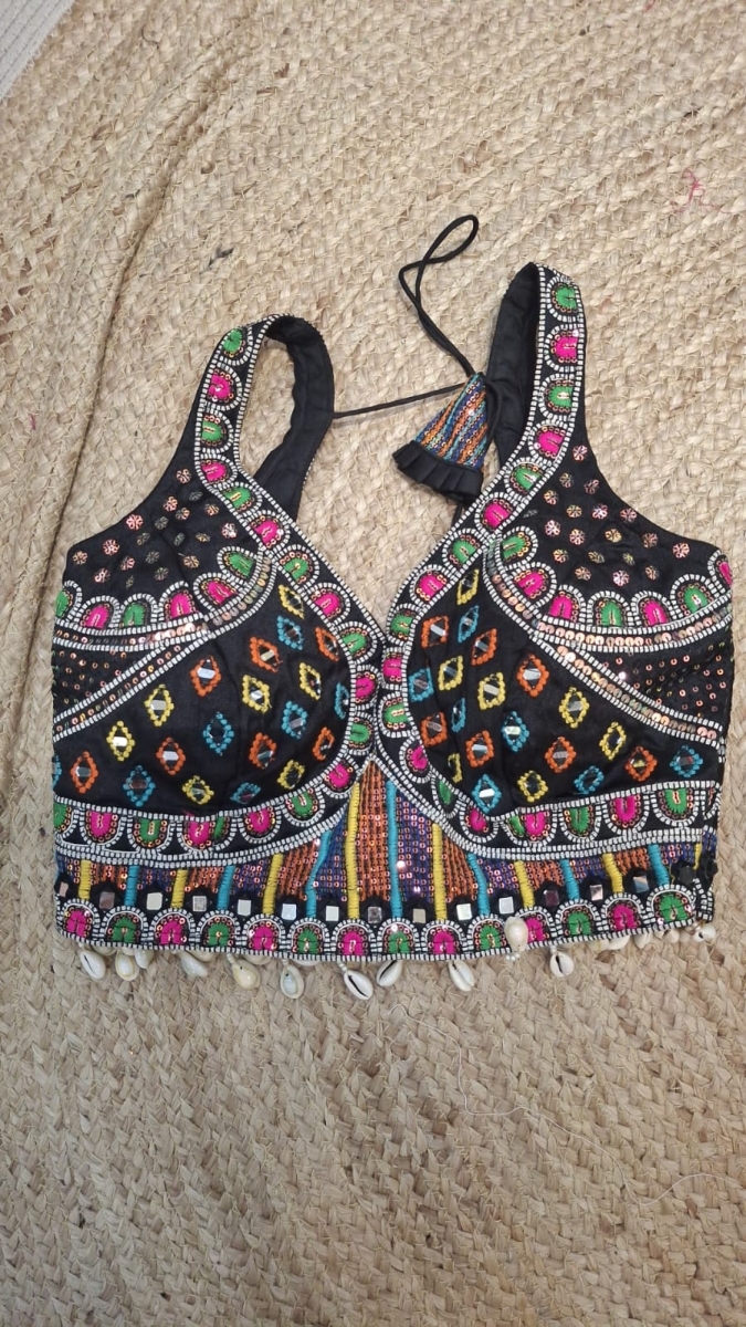 Black navratri blouse